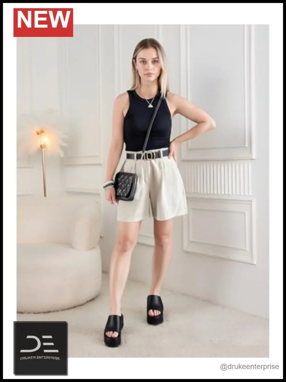 Chunky Platform Wedge Sandals for Women Open Toe Slip On Flatform Casual Slides